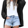 Long-Sleeved Lightweight Loose Cardigan Sweater