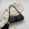 Western Shoulder Texture Crossbody Underarm Small Square Bag