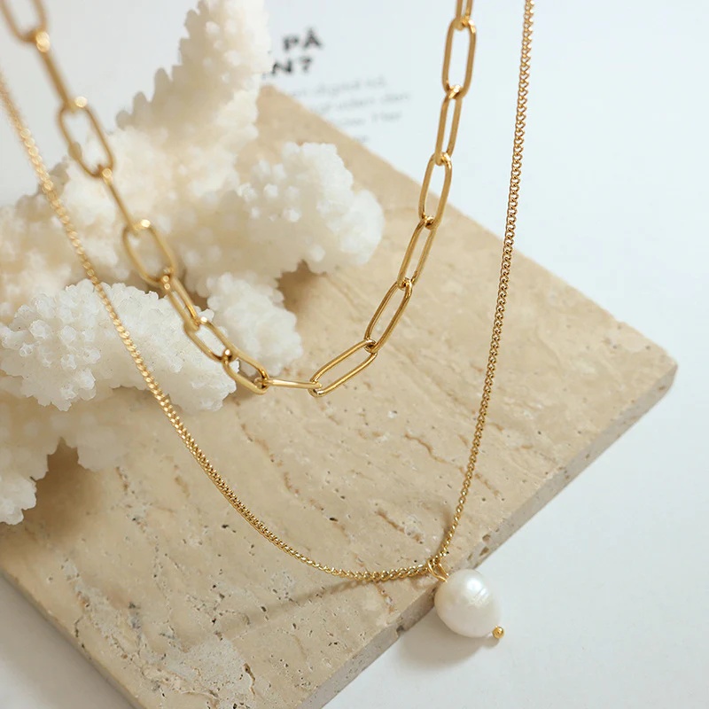Layered Pearl Necklace