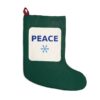 Peace Christmas Stocking, Festive Holiday Stocking