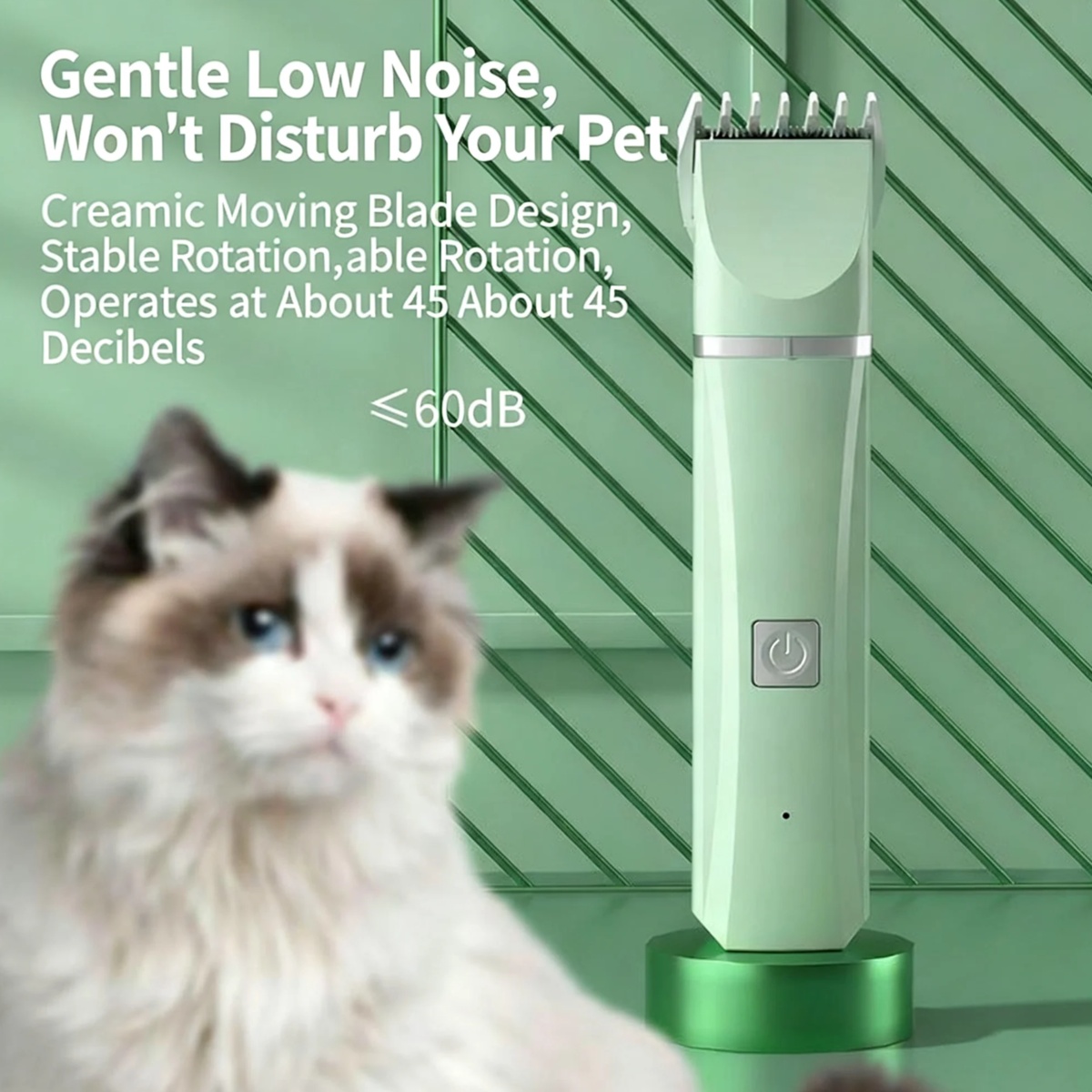 4-in-1 Pet Grooming Kit for Cats and Small Dogs