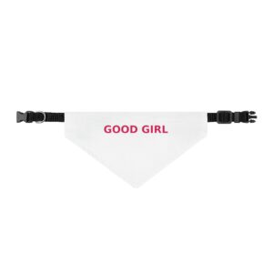 Good Girl Dog Bandana, Clip-On Pet Bandana Collar