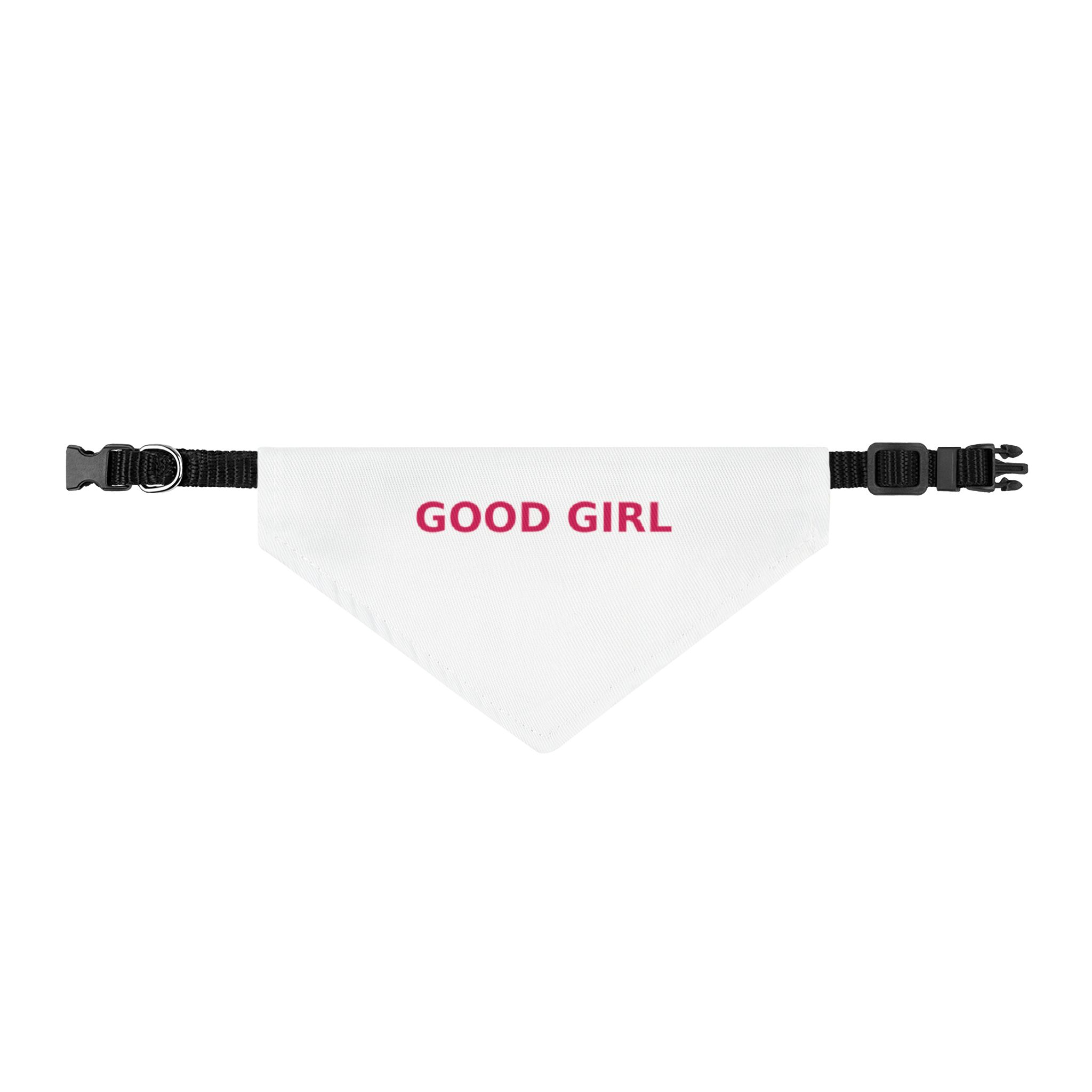 Good Girl Dog Bandana, Clip-On Pet Bandana Collar