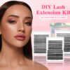 DIY Lash Extension Kit 280pcs Individual Lash Clusters D Curl 30D 40D Thick Volume Eyelash Clusters 0.07D 9-16MM Mixed Length Reusable Soft Natural Look DIY At Home Lash Extensions Makeup Tool Kit