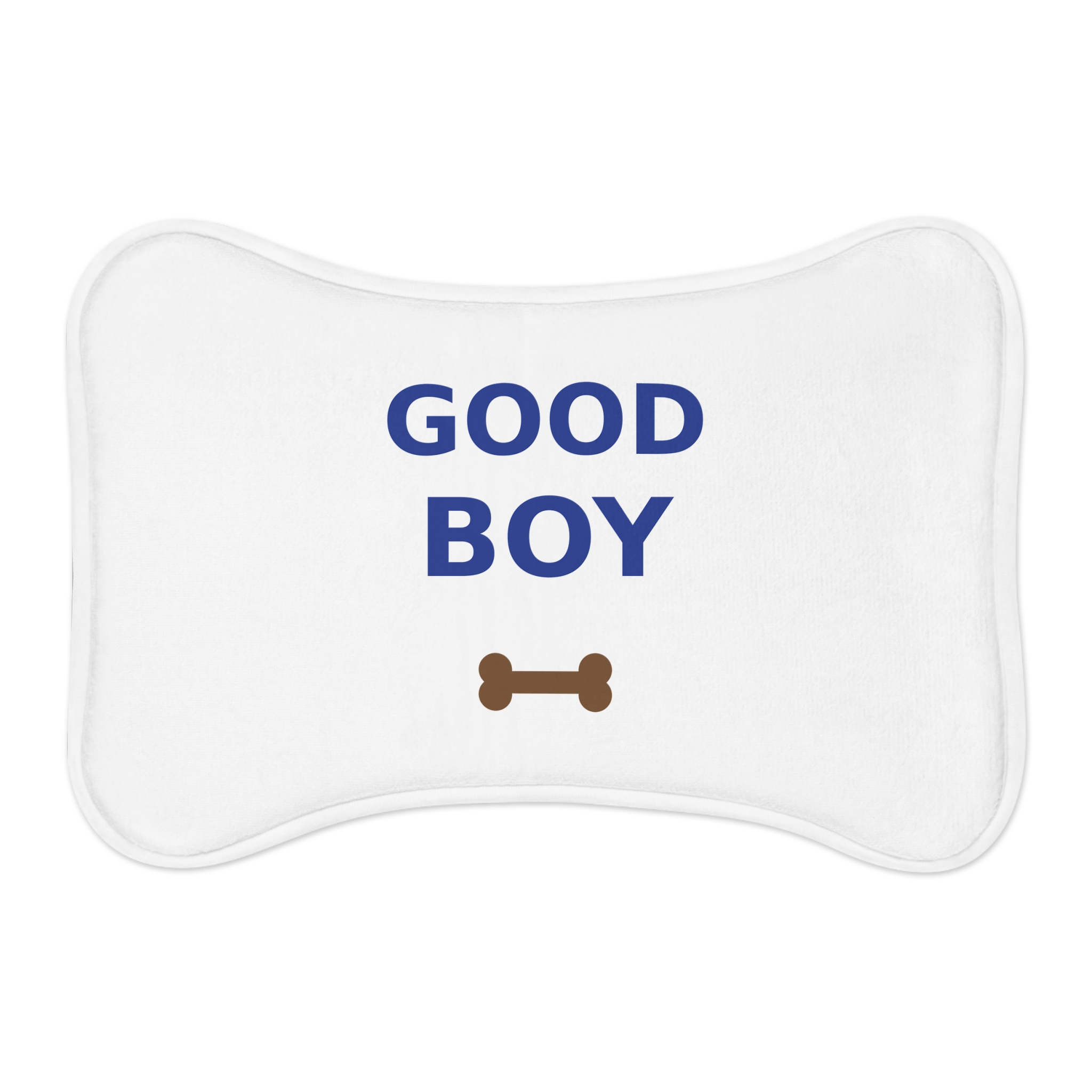 Good Boy Pet Feeding Mat, Bone Shape Dog Bowl Mat