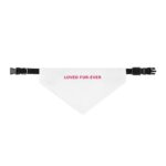 Loved Fur-Ever Pet Bandana, Clip-On Dog and Cat Bandana Collar