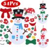 Felt Christmas Snowman Set DIY Hanging Decorations