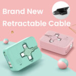 4 in 1 Retractable USB Cable Macaron Type C Micro