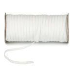 5mm 75 Yards White Flat Elastic Band