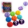 9PCS 3D Printed Fidget Balls, Colorful Stress Relief Sensory Toys
