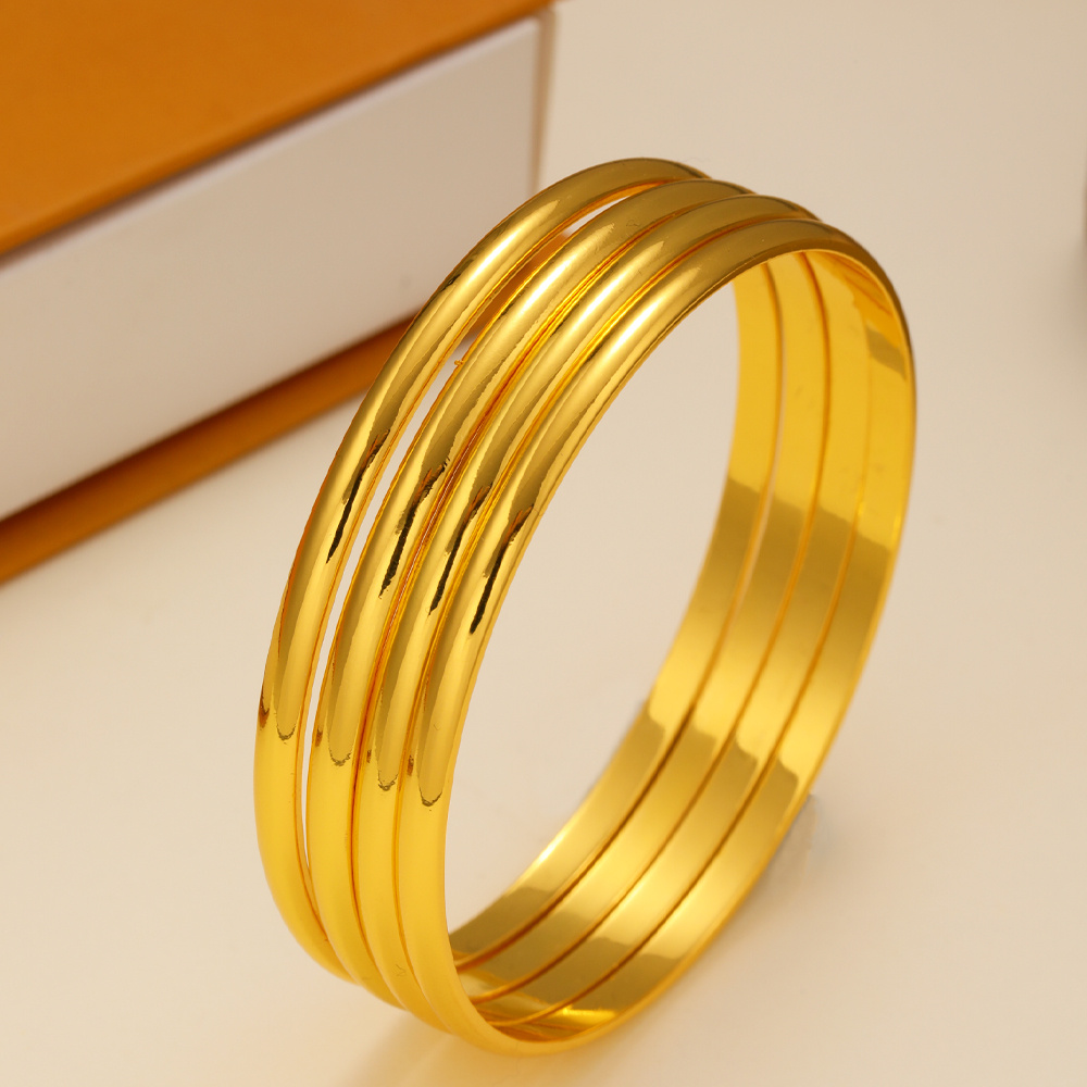 4pcs Minimalist Personalized Elemental Circle Copper Bracelet