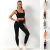 Women's 2-Piece Seamless Sports Bra and Leggings Set