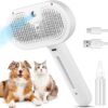 3 in 1 Cat Steam Brush, Pet for Dog Long