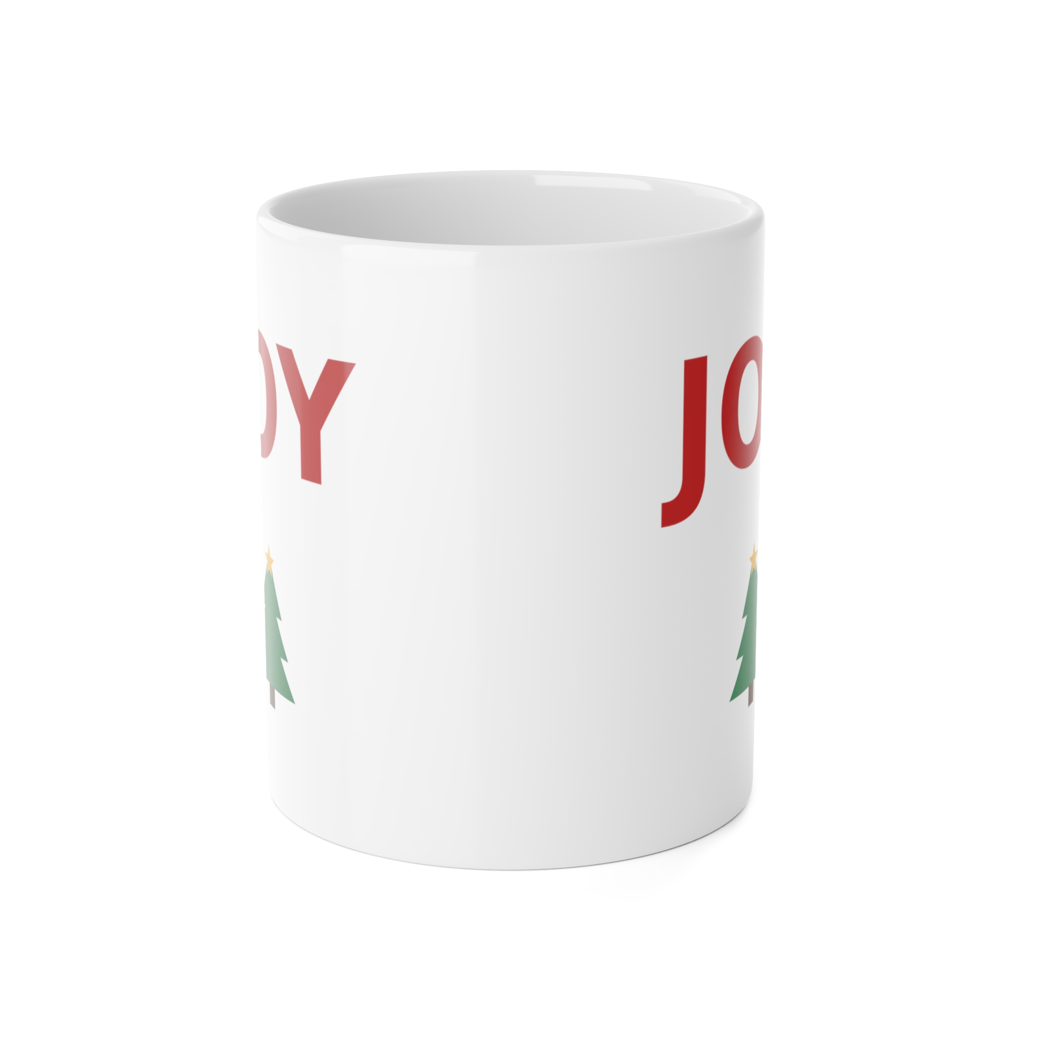 Joy Christmas Coffee Mug, 11oz Holiday Gift Mug