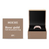 Rose Gold Tone Stainless Steel Ring for Women