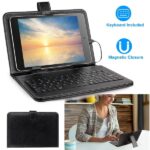 7.9in Protective Keyboard Case W/ PU Leather Back Stand Tablet