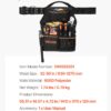 Tool Pouch With Belt, 14 Pockets Professional Tool Belt Pouch For Men, Heavy Duty Detachable Adjustable Utility Work Bag For Electrician, Carpenter, Construction, Adjusts Waist 32 To 50 Inches