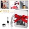 3Pcs Corkscrew Bottle Opener Set Tool Foil Cutter Drip Collar