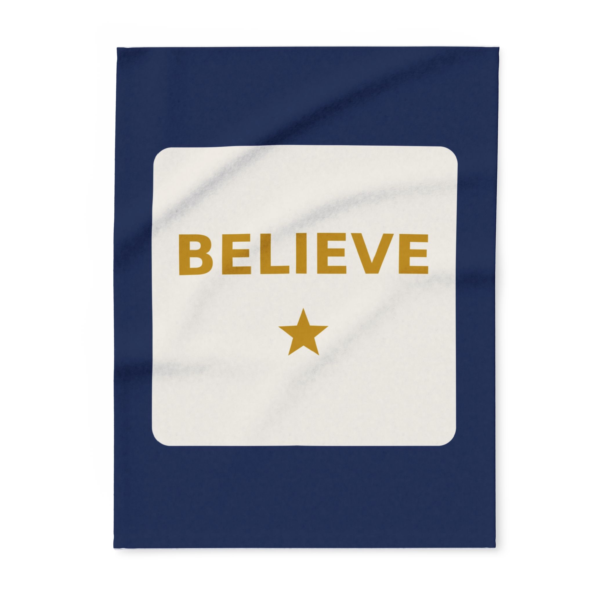Believe Christmas Fleece Throw Blanket, Cozy Holiday Gift