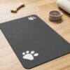Pet Feeding Mat-Absorbent Dog Mat for Food and Water Bowl