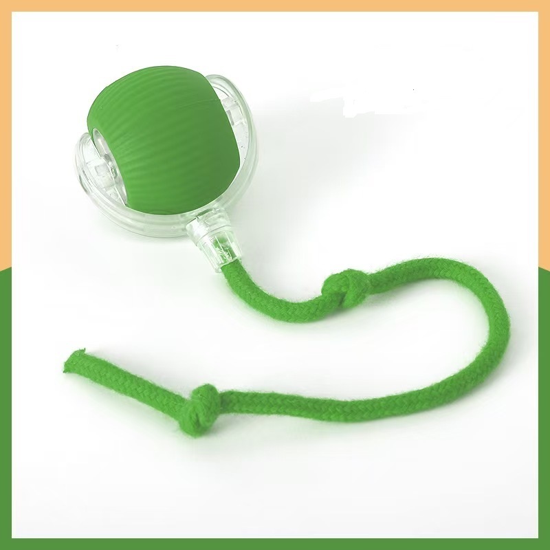 (Green) Electric Dog Ball Toy - Indoor Large and Small