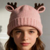 Antler Kids Bucket Hat - Pink