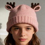 Antler Kids Bucket Hat - Pink