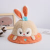 Kids Rabbit Ear Bucket Hat - Beige