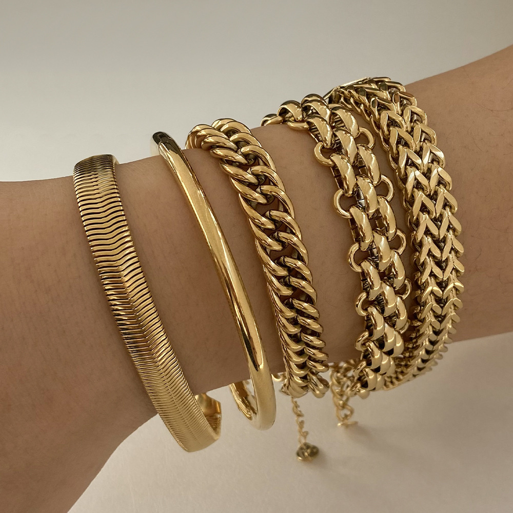 Stainless Steel Bracelet Electroplating Simple