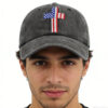 Christian American Flag Cross Baseball Cap Adjustable Embroidered Jesus Hat Patriotic Religious Gift For Men Women