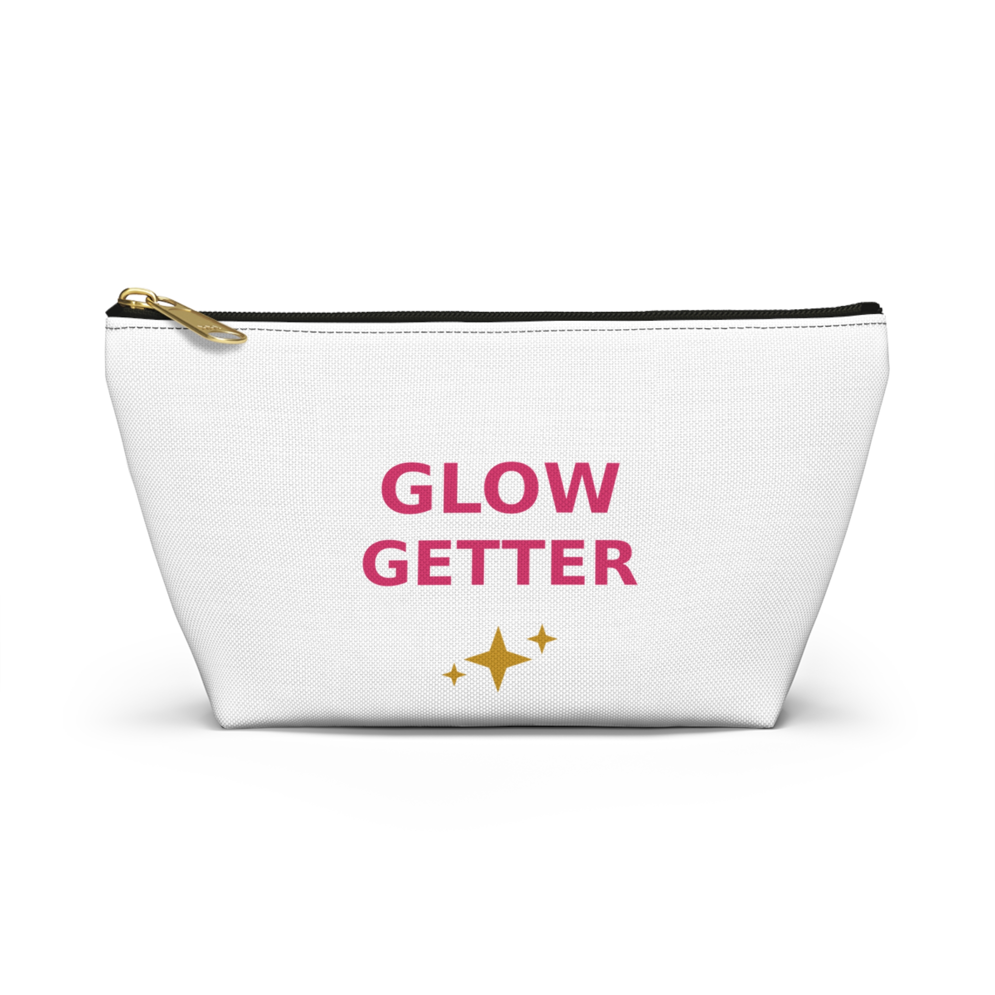 Glow Getter Makeup Bag, Zipper Cosmetic Pouch