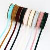 1cm Flocking Ribbon Velvet Band Single-sided Holiday Decoration