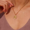 Minimalist Black Eyes Stainless Steel Necklace Jewelry