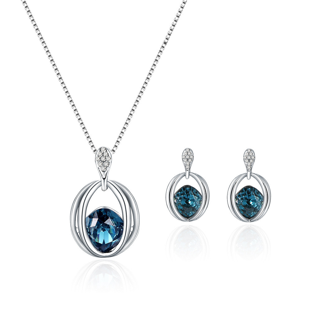 Women's Crystal Diamond Pendant Necklace Jewelry Birthday Gift