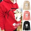 Women's Hoodie with Pet Pouch Pocket
