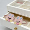 Knit Bunny Ear Hair Tie
