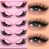 15Pairs Cat Eye Eyelashes 3D Natural False Lashes Fluffy Soft