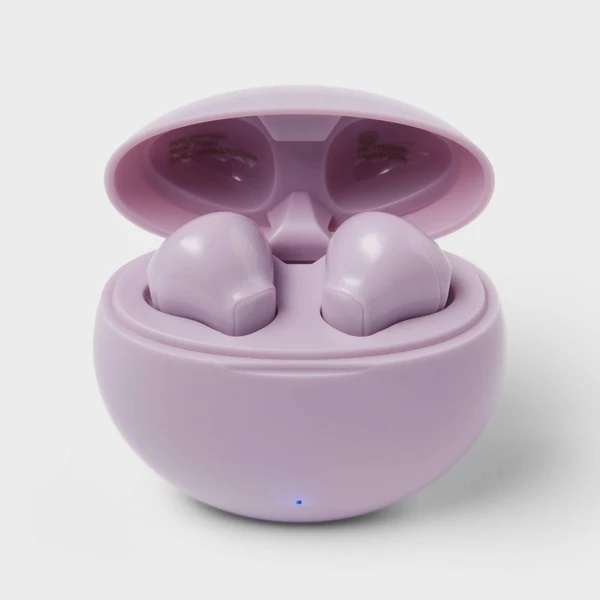 True Wireless Bluetooth Earbuds with Charging Case - Lavender