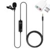 5 Core Microphone Wearable Omnidirectional Condenser Lavalier Body Mic