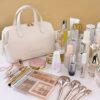 Portable Cosmetic Bag for Makeup, Skin Care Waterproof Travel Large