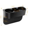 1Pc Car Seam Cup Holder Seat Gap Wedge Drink Storage Organizer Console Side Pocket Mount Stand For Pen Phone Bottle Sunglasses