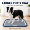 Dog Potty Tray With Removable Grating, Leak-Proof Indoor Dog Toilet For Puppy Training