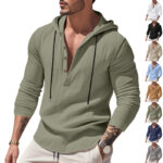 Hooded Casual Loose-fitting T-shirt Sweater For Men