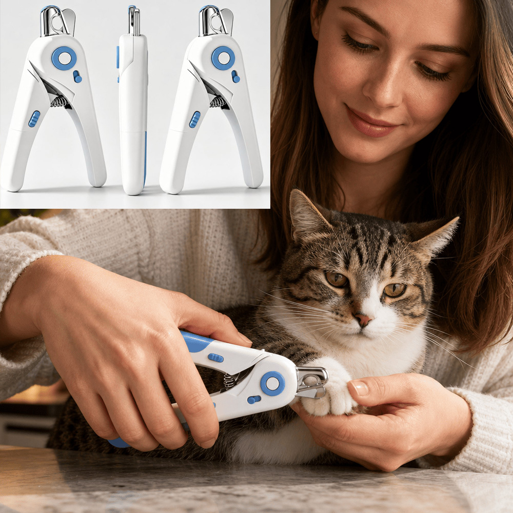 Pet Nail Clippers for Cats & Dogs, Professional Upgraded Trimmer