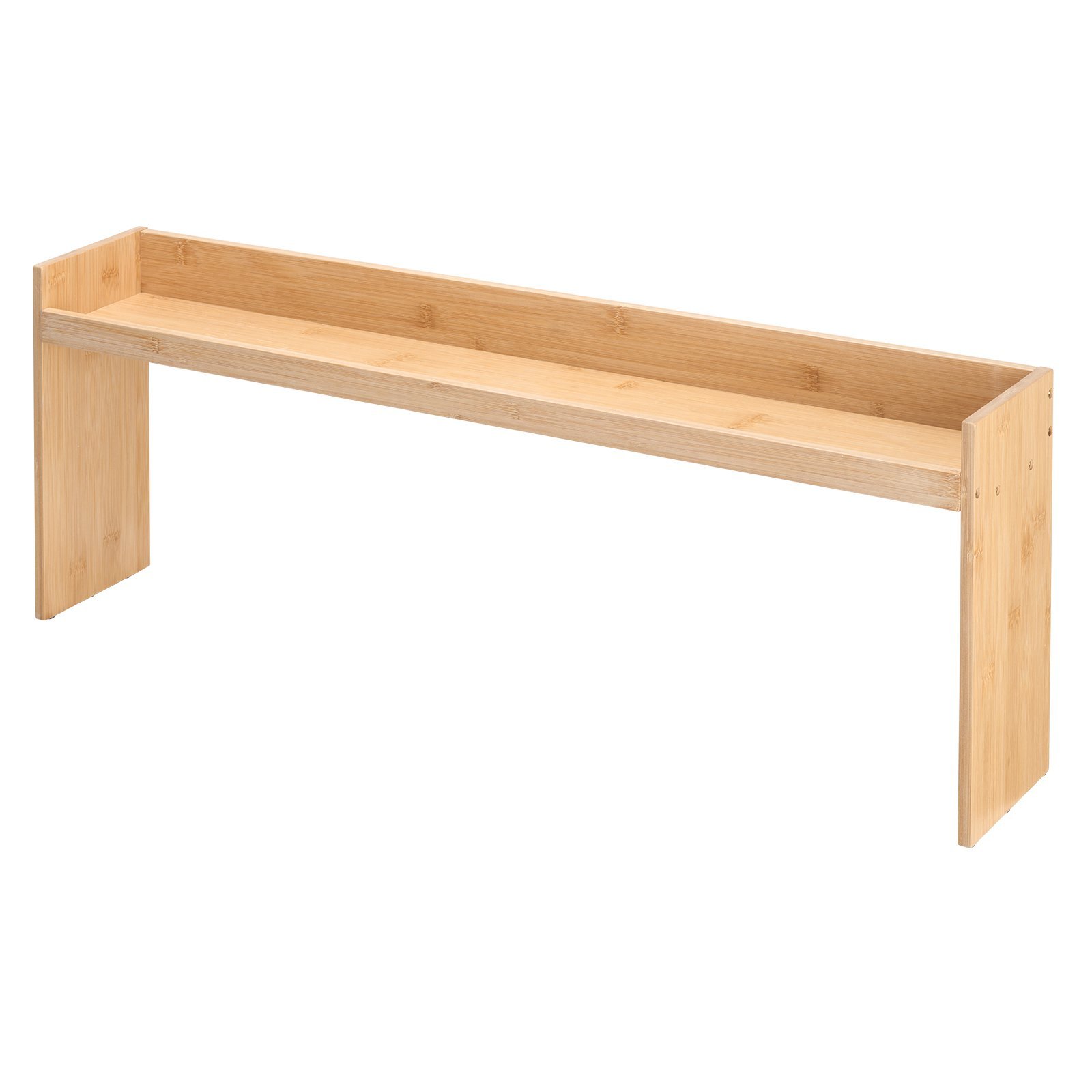 Bamboo Over-the-Stove Spice Shelf with 6 Hooks