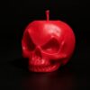 Gothic Skull Shaped Candle, Red Skeleton Head Decorative for Halloween