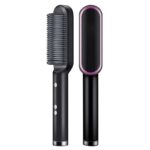 Hair Straightener Brush Straightening Curler Comb Electric Adjustable Heat