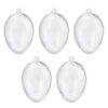 5 PCS Clear Plastic Christmas Balls Baubles Sphere Fillable Xmas