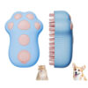Rechargeable Steam Cat Brush, Cute Paw Shape Pet Steamer Grooming