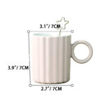 Petal Ceramic Mug-White